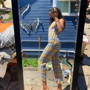 Plaid Jumpsuit/Romper